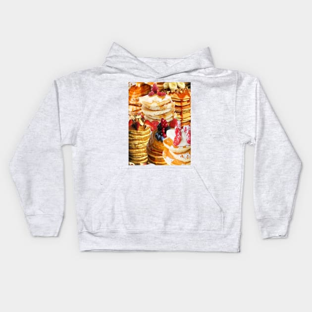 Breakfast lover Kids Hoodie by Foodinasty